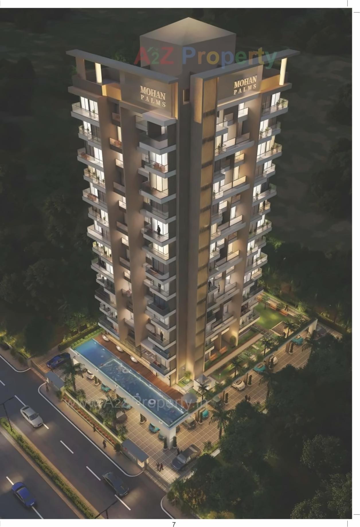 3D Elevation of real estate project Mohan Palms located at Navi-mumbai-m-corp, Thane, Maharashtra