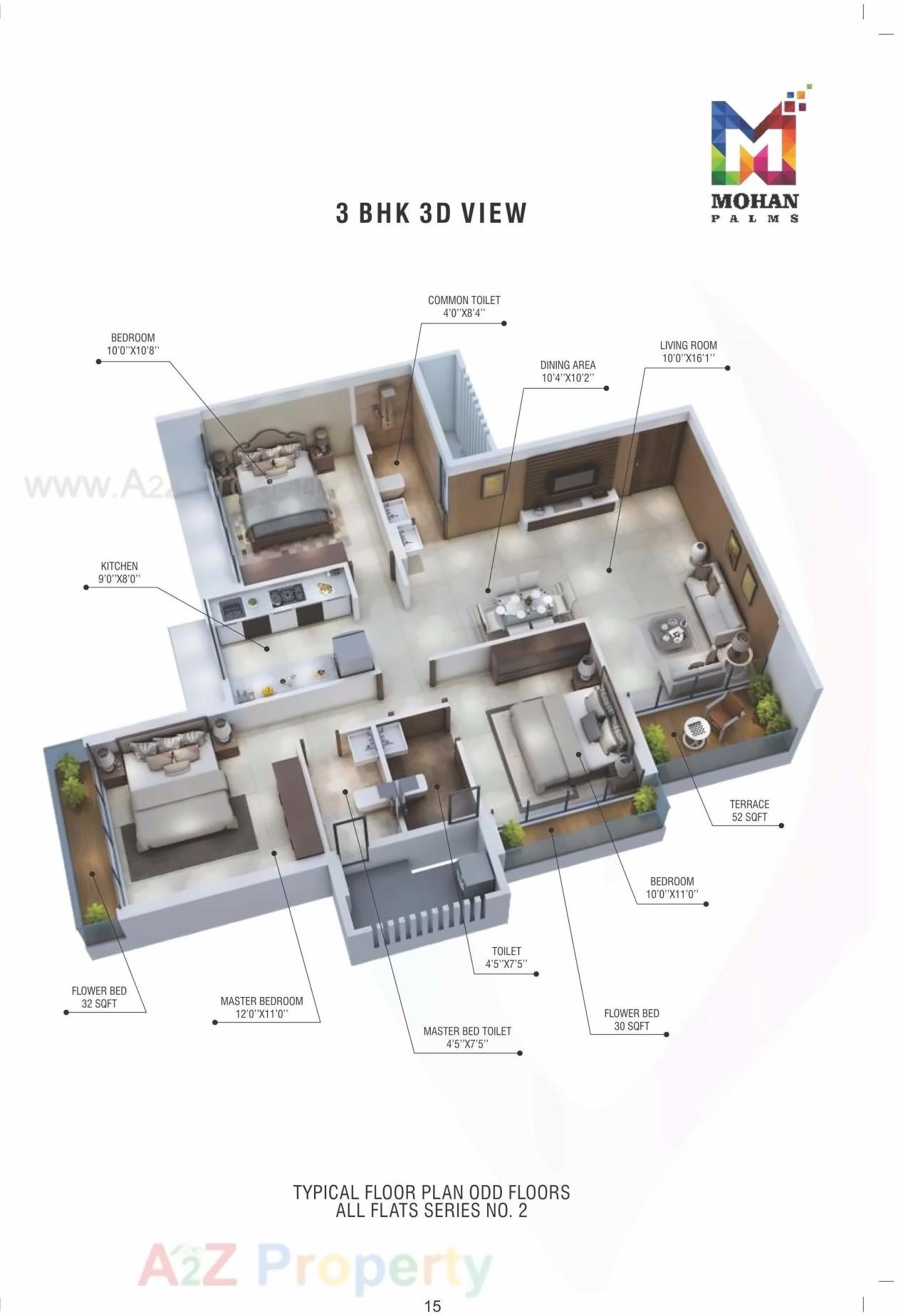 Layout of real estate project Mohan Palms located at Navi-mumbai-m-corp, Thane, Maharashtra