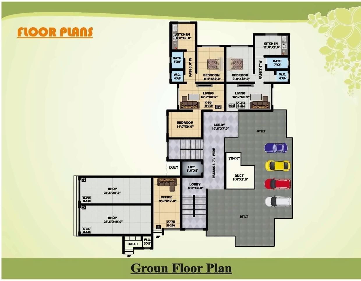 Layout of real estate project Mrunali Paradise located at Badlapur-m-cl, Thane, Maharashtra