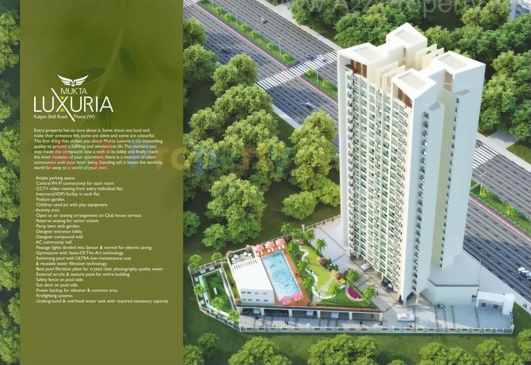 3D Elevation of real estate project Mukta Luxuria located at Thane-m-corp, Thane, Maharashtra