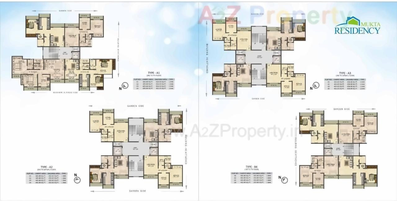 Layout of real estate project Mukta Residency located at Thane-m-corp, Thane, Maharashtra