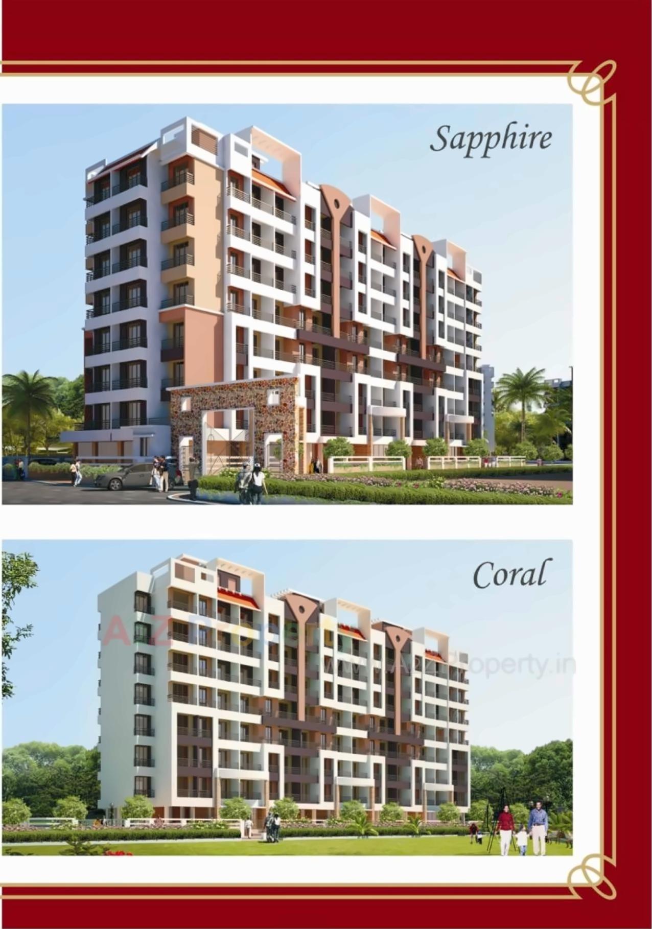 3D Elevation of real estate project Mukul Palms located at Ambarnath-r, Thane, Maharashtra