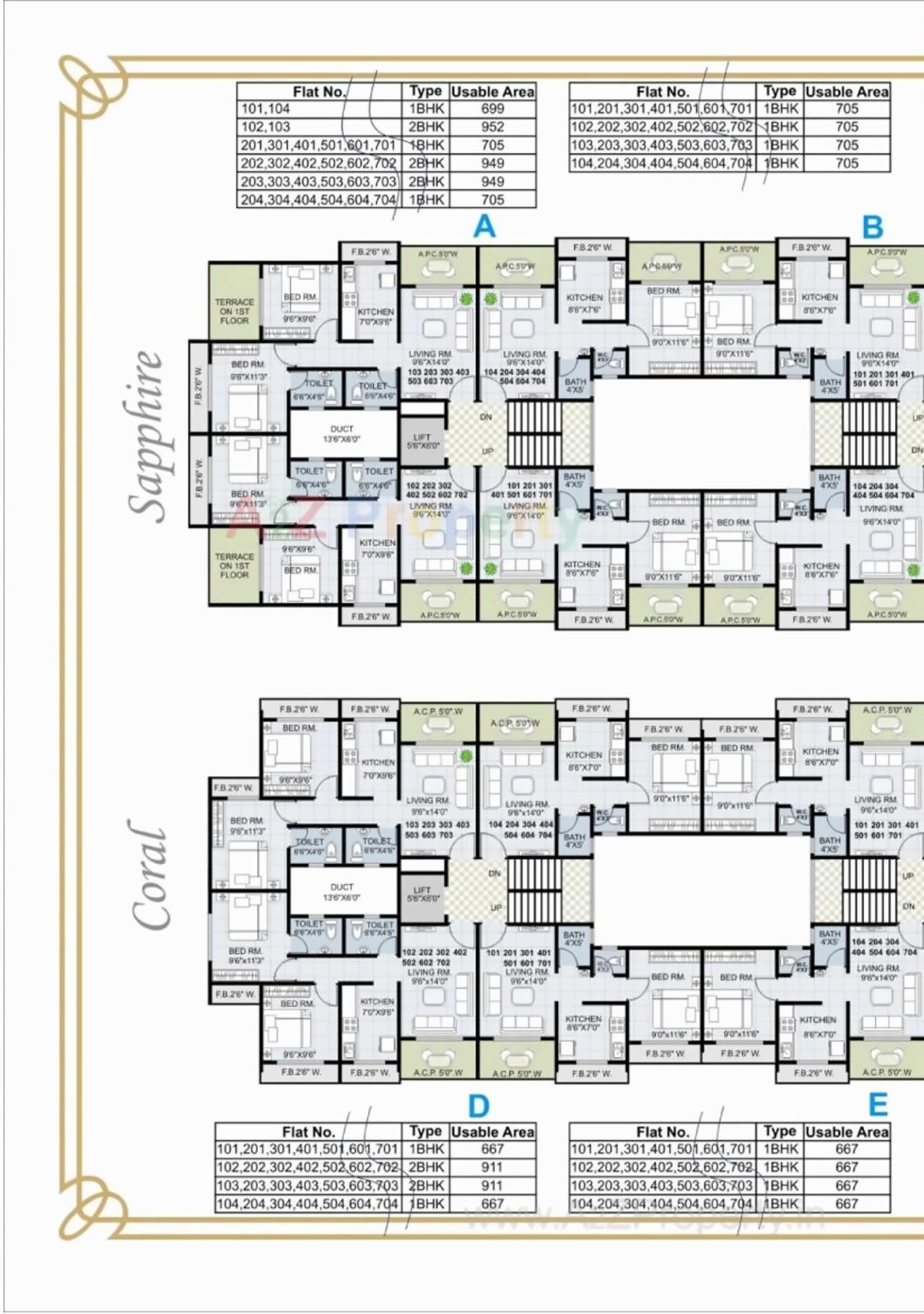 Layout of real estate project Mukul Palms located at Ambarnath-r, Thane, Maharashtra