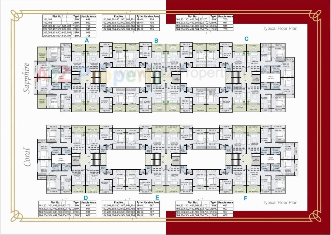Layout of real estate project Mukul Palms located at Ambarnath-r, Thane, Maharashtra