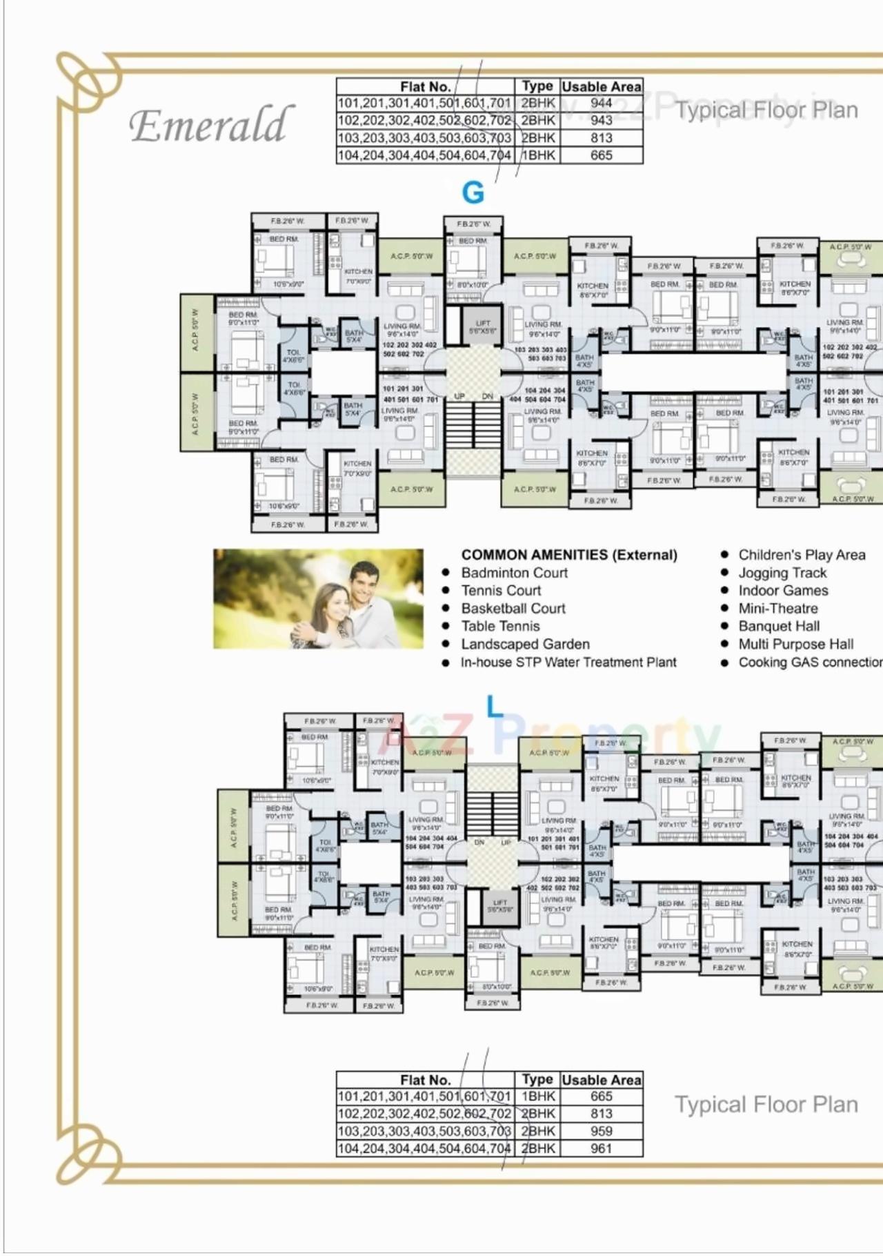 Layout of real estate project Mukul Palms located at Ambarnath-r, Thane, Maharashtra