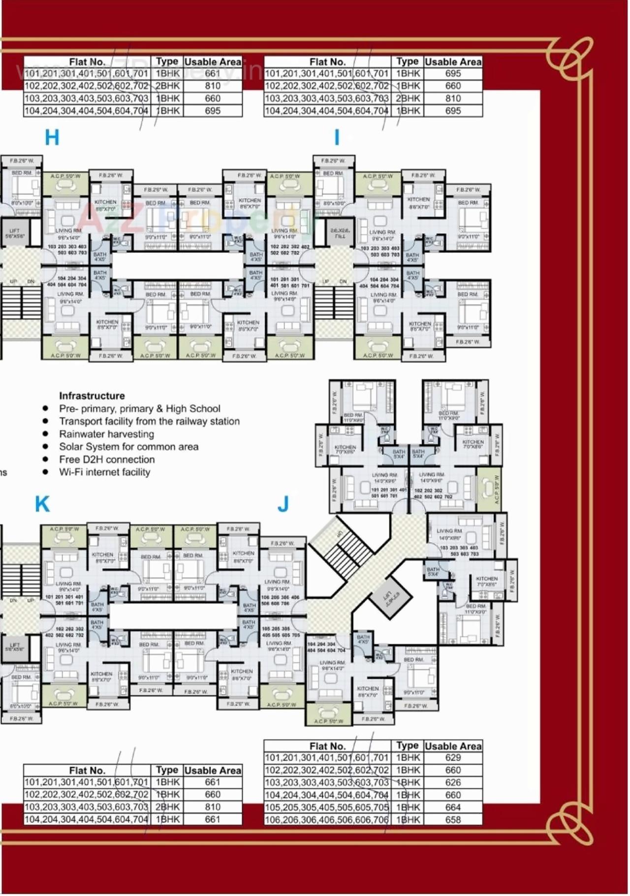 Layout of real estate project Mukul Palms located at Ambarnath-r, Thane, Maharashtra