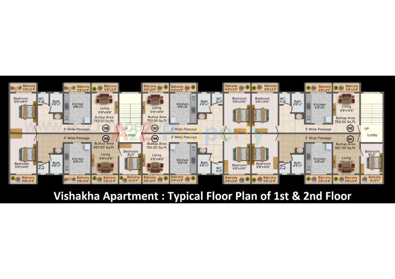 Layout of real estate project Nakshatra located at Kudsavare, Thane, Maharashtra