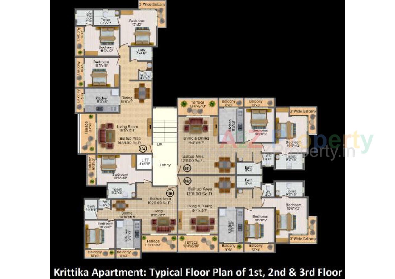 Layout of real estate project Nakshatra located at Kudsavare, Thane, Maharashtra