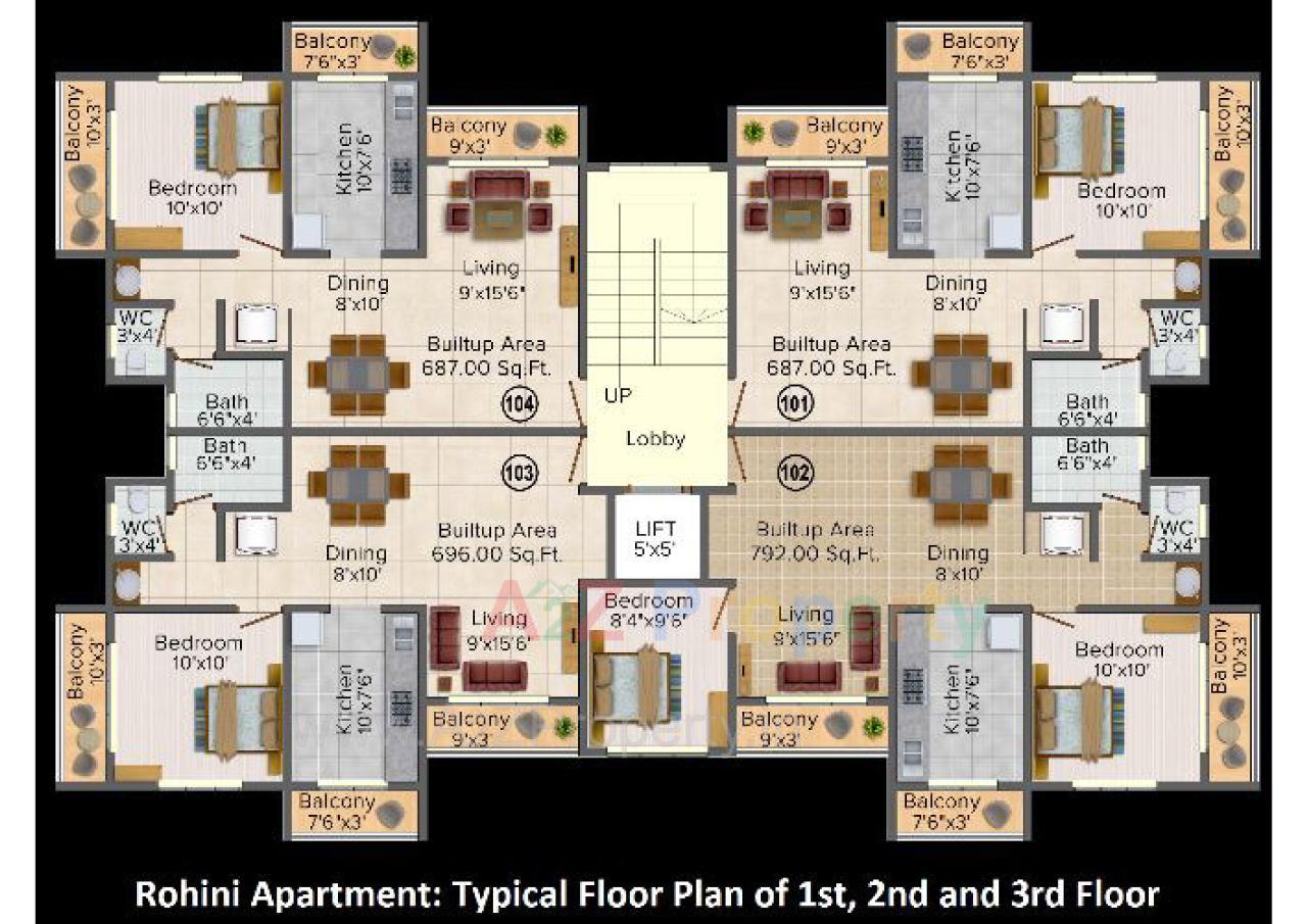 Layout of real estate project Nakshatra located at Kudsavare, Thane, Maharashtra