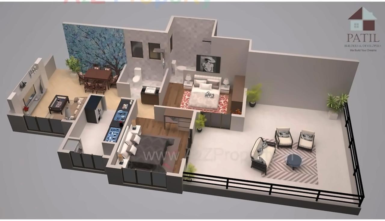 Layout of real estate project Nana Patil Pride located at Khuntavali, Thane, Maharashtra