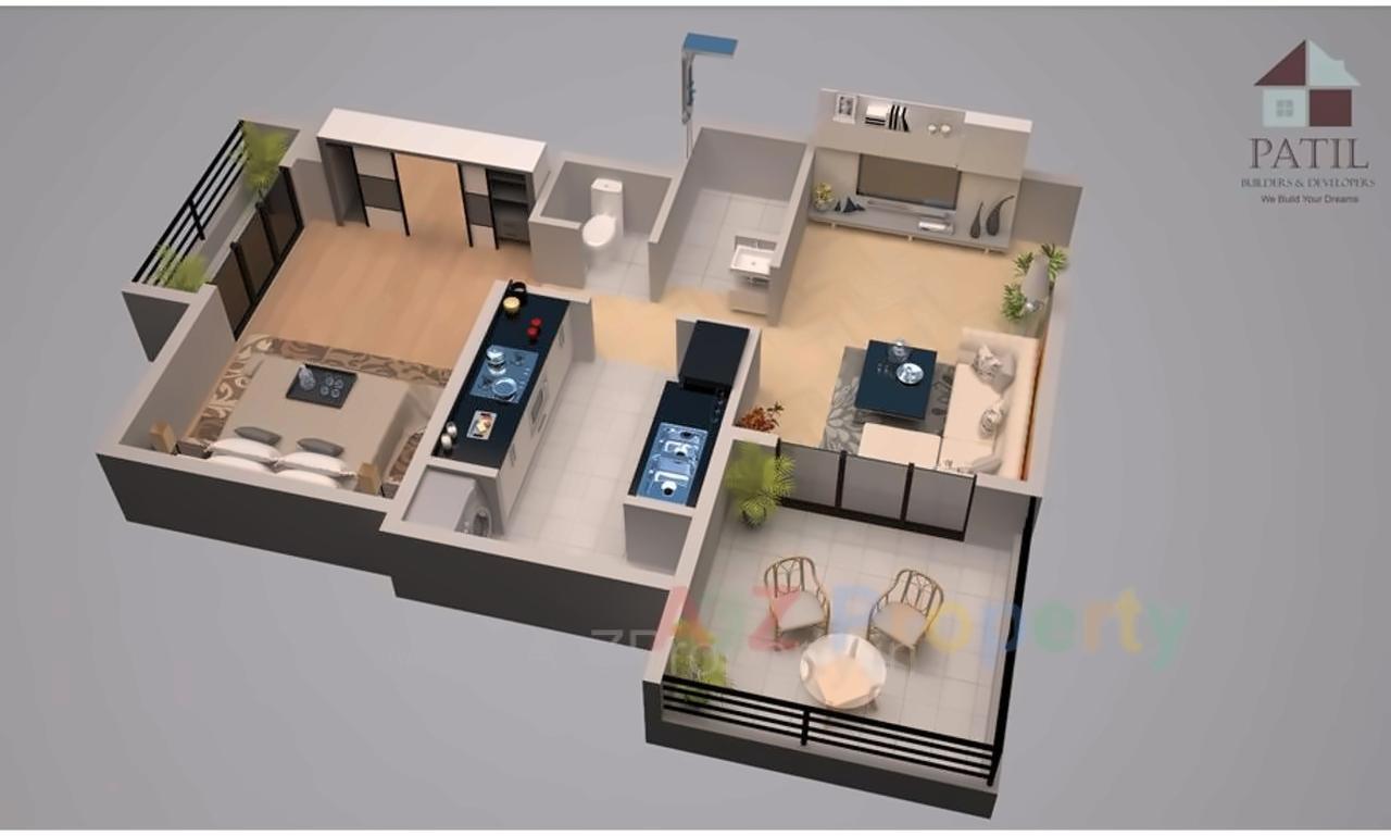 Layout of real estate project Nana Patil Pride located at Khuntavali, Thane, Maharashtra
