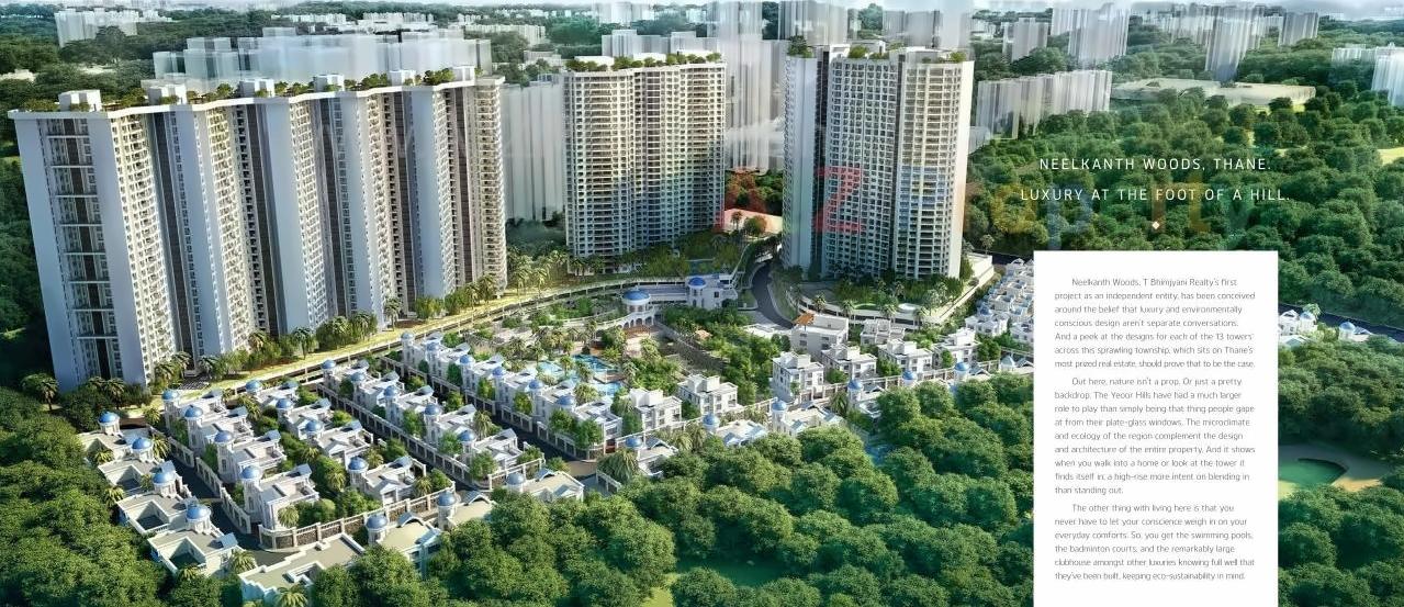 3D Elevation of real estate project Neelkanth Woods Olivia located at Thane-m-corp, Thane, Maharashtra