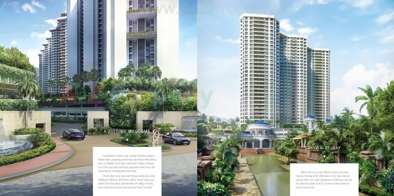 3D Elevation of real estate project Neelkanth Woods Olivia located at Thane-m-corp, Thane, Maharashtra