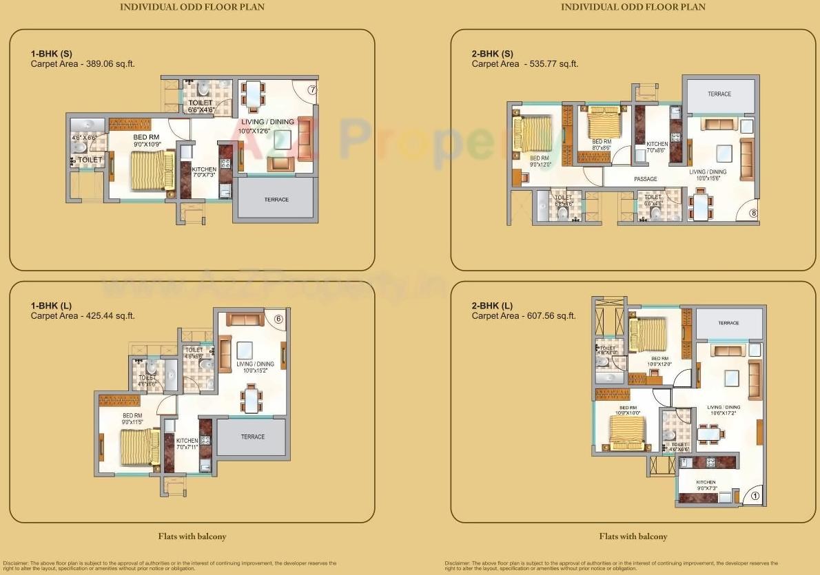 Layout of real estate project Neptune Triveni Sangam located at Kalyandombivali-m-corp, Thane, Maharashtra
