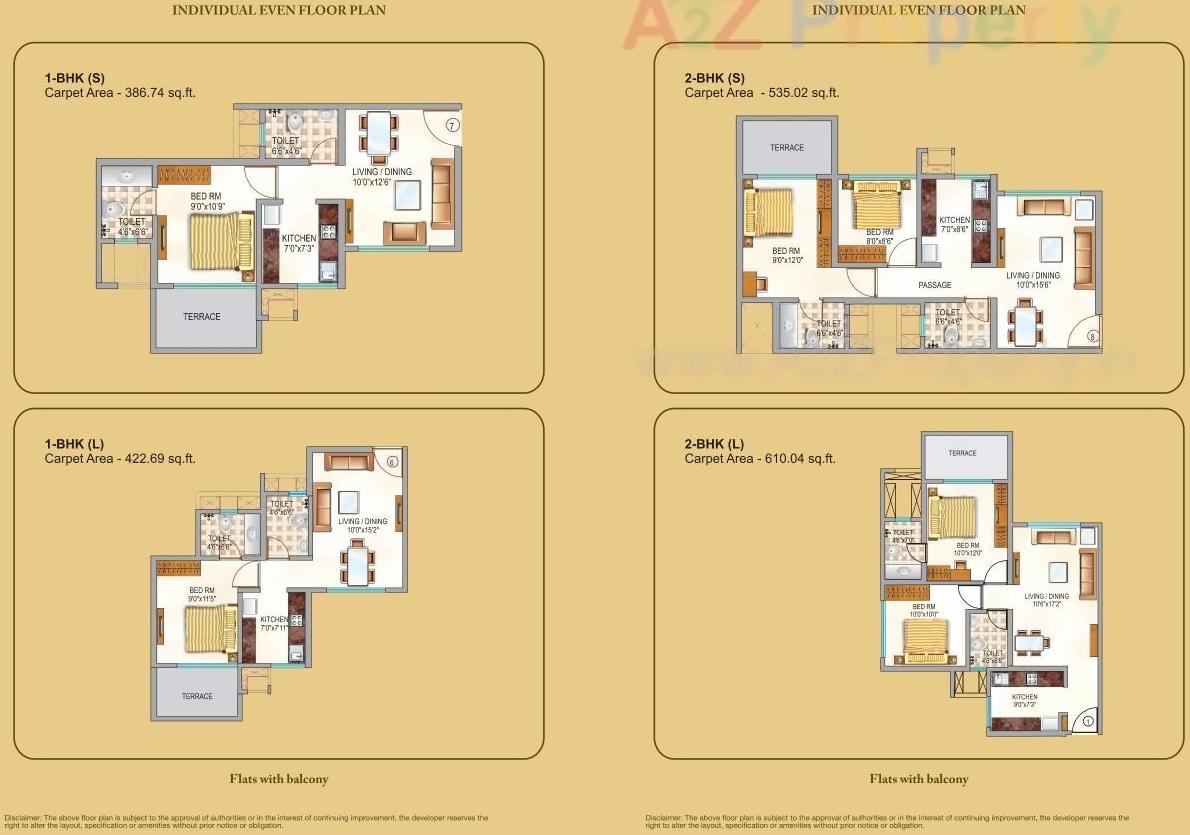 Layout of real estate project Neptune Triveni Sangam located at Kalyandombivali-m-corp, Thane, Maharashtra