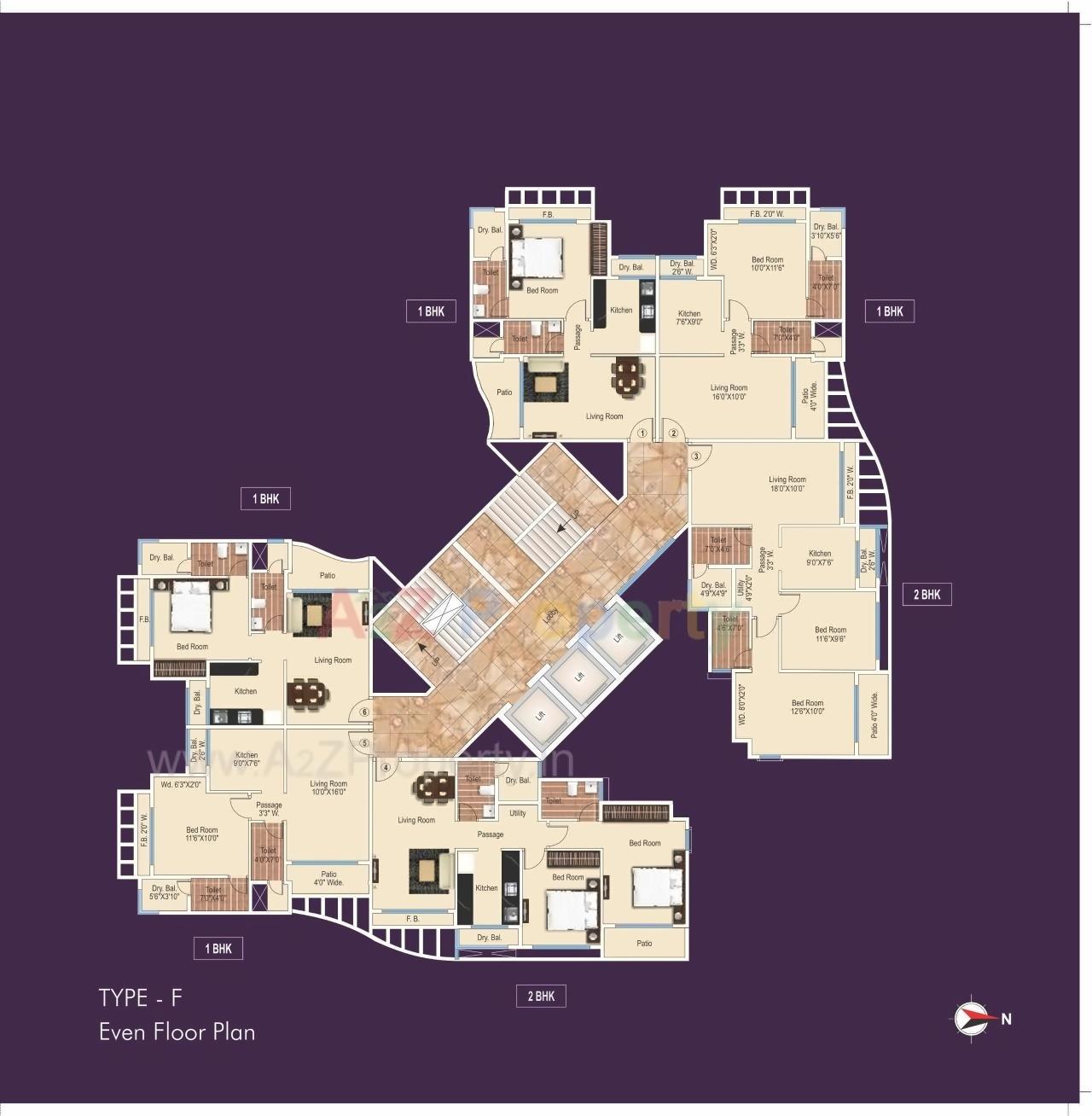 Layout of real estate project New Era located at Kalyandombivali-m-corp, Thane, Maharashtra