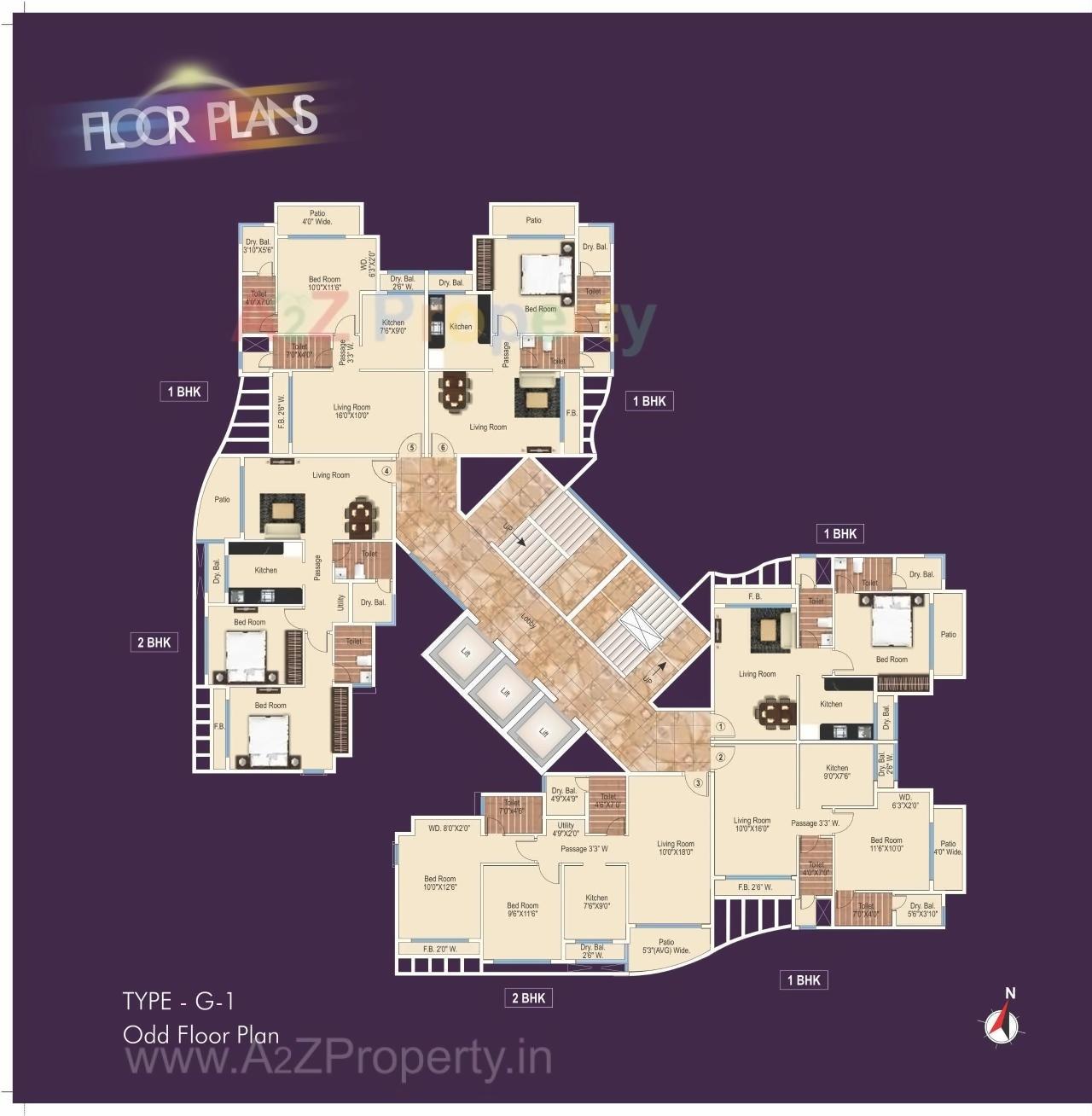 Layout of real estate project New Era located at Kalyandombivali-m-corp, Thane, Maharashtra