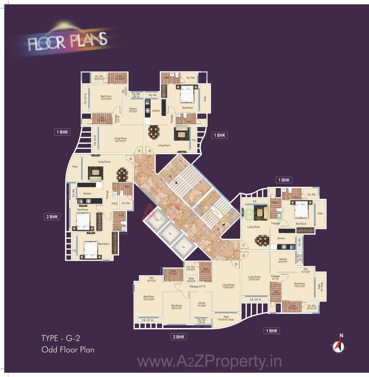 Layout of real estate project New Era located at Kalyandombivali-m-corp, Thane, Maharashtra