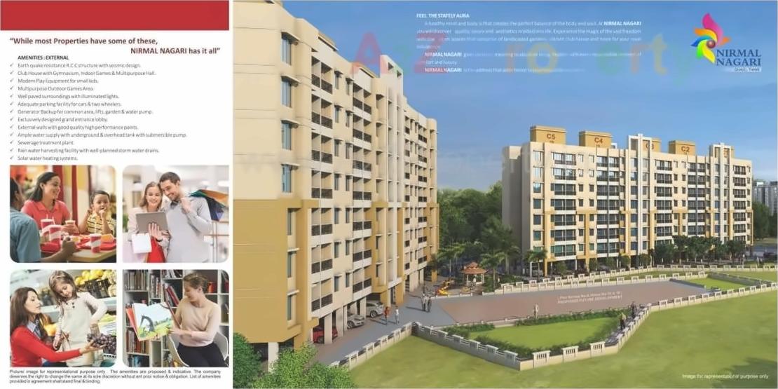 3D Elevation of real estate project Nirmal Nagari located at Thane-m-corp, Thane, Maharashtra
