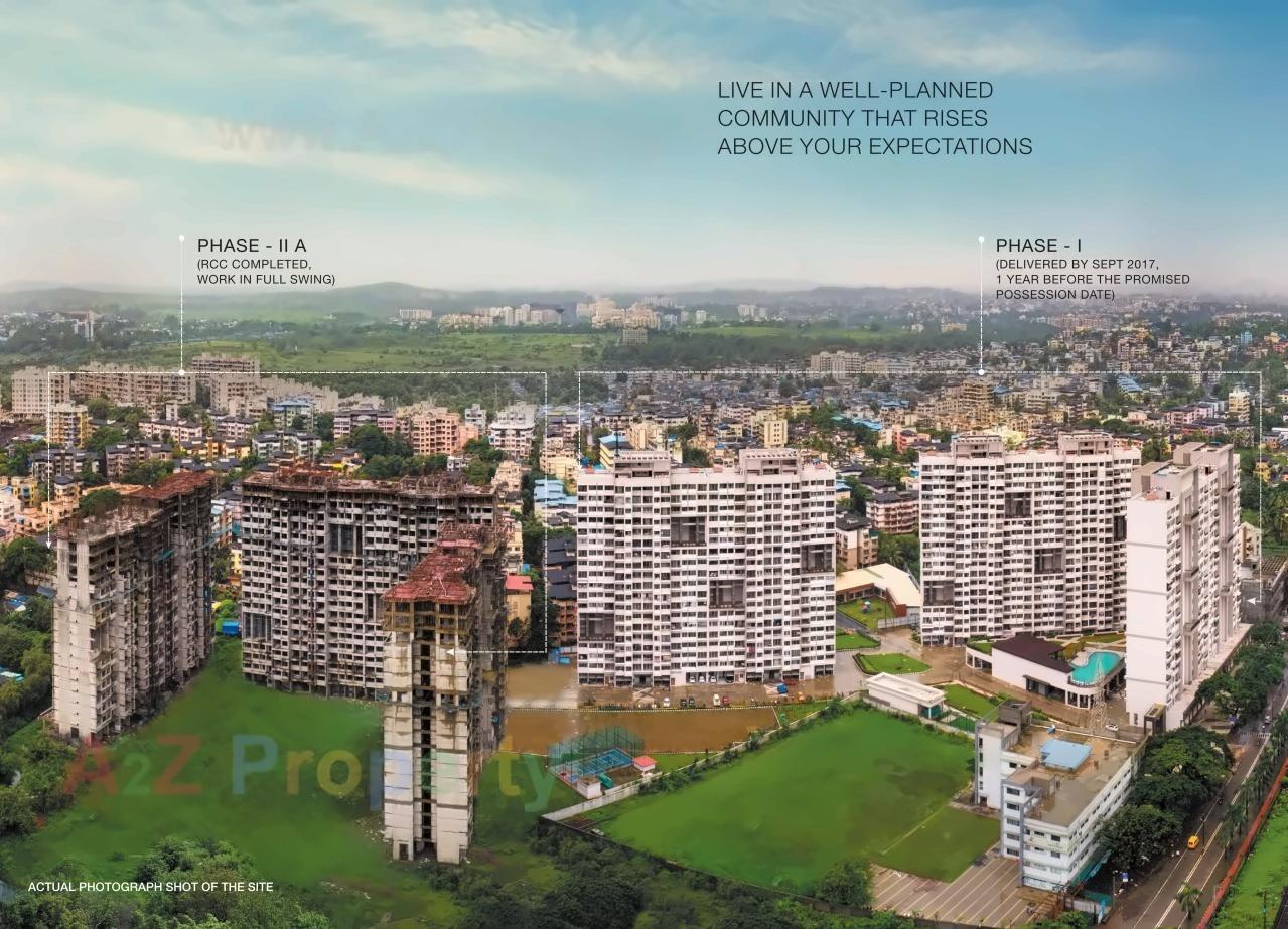 3D Elevation of real estate project Nisarg Greens located at Badlapur-m-cl, Thane, Maharashtra