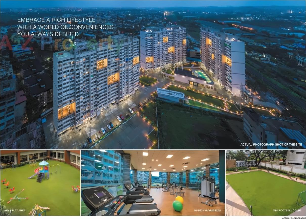 3D Elevation of real estate project Nisarg Greens located at Badlapur-m-cl, Thane, Maharashtra