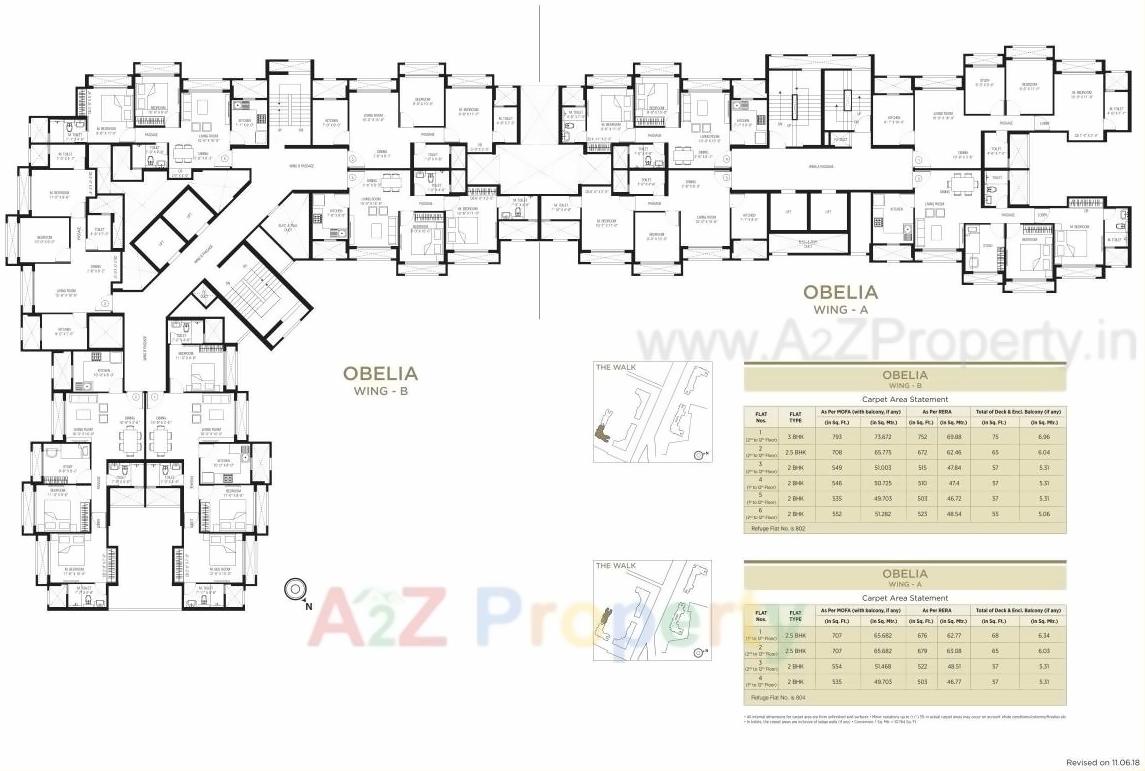 Layout of real estate project Obelia located at Thane-m-corp, Thane, Maharashtra