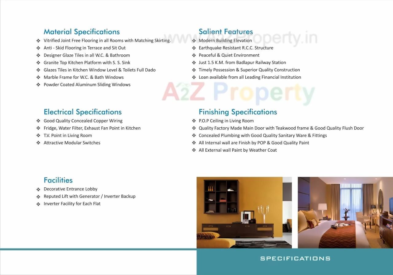  of real estate project Om Krishna Heights located at Badlapur-m-cl, Thane, Maharashtra