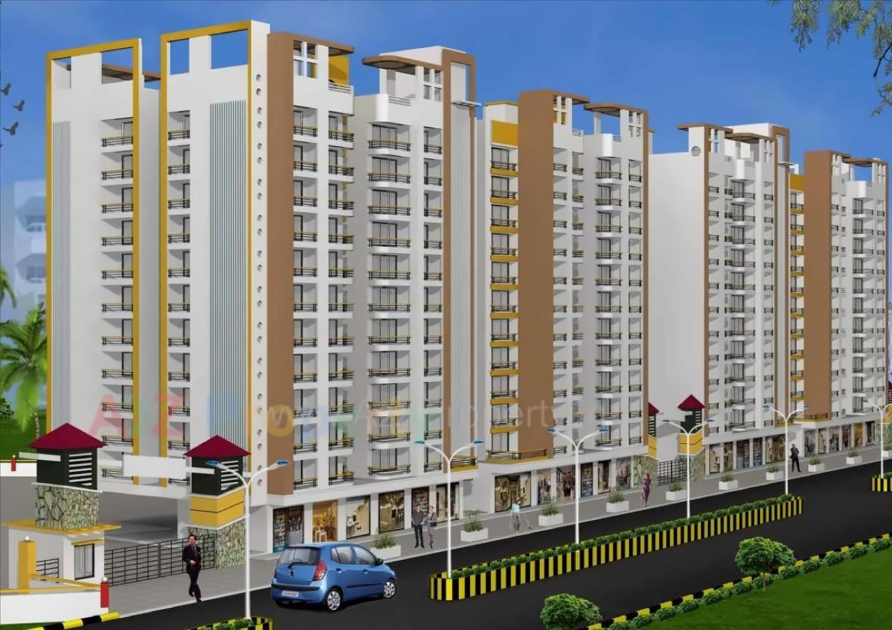 3D Elevation of real estate project Om Sai Home located at Bhiwandi-m-corp, Thane, Maharashtra