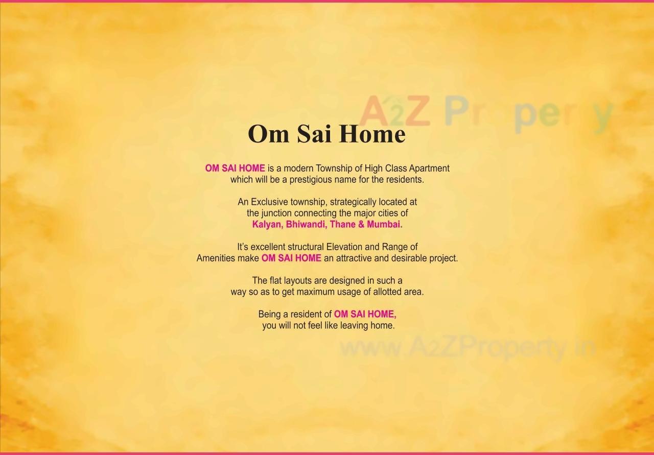  of real estate project Om Sai Home located at Bhiwandi-m-corp, Thane, Maharashtra