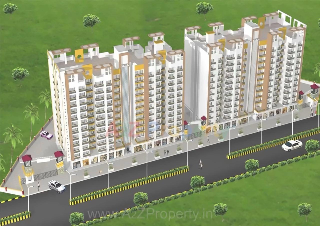 3D Elevation of real estate project Om Sai Home located at Bhiwandi-m-corp, Thane, Maharashtra
