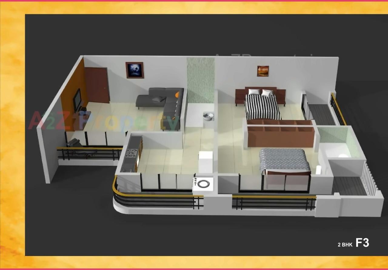 Layout of real estate project Om Sai Home located at Bhiwandi-m-corp, Thane, Maharashtra