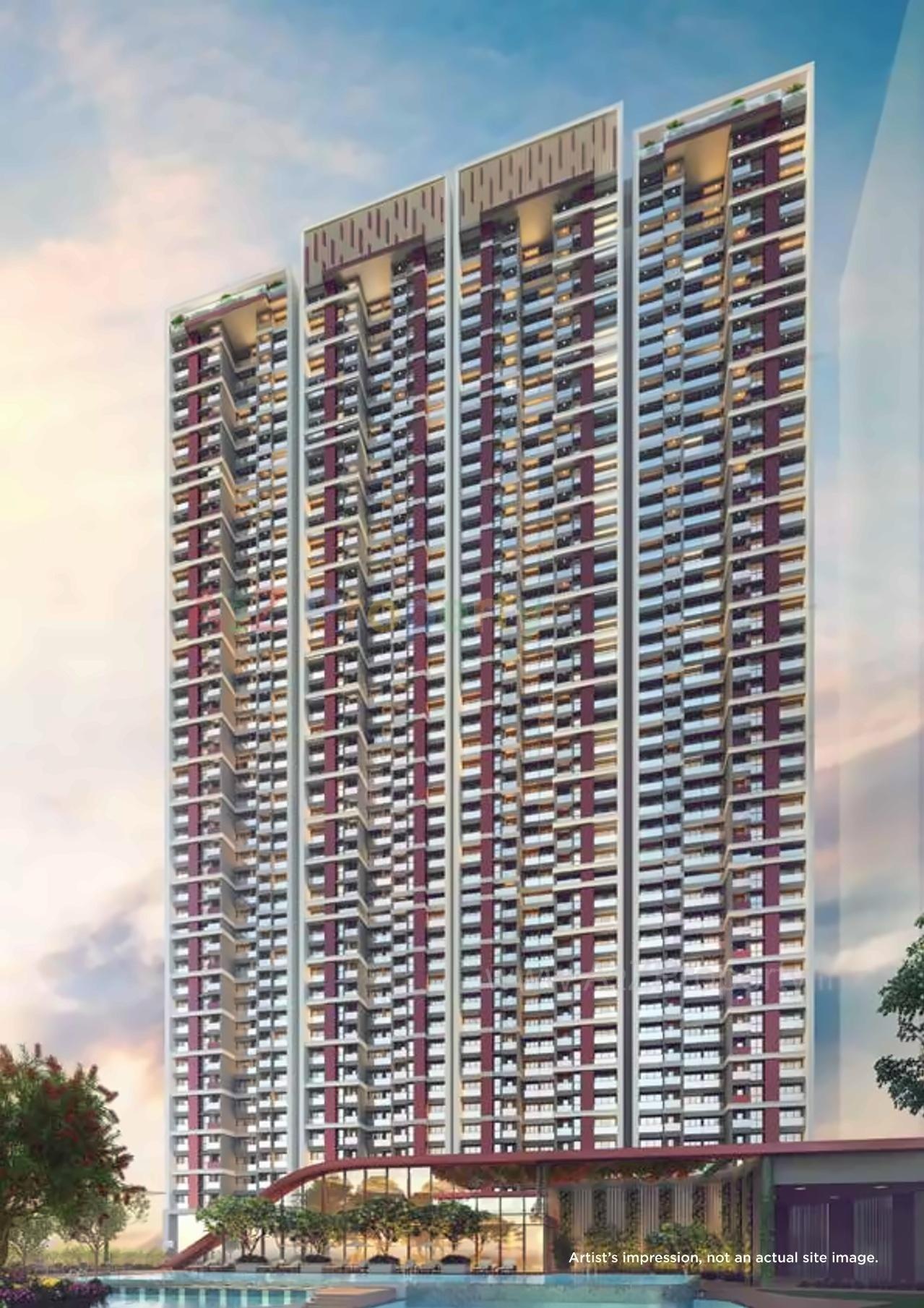 3D Elevation of real estate project Omega   Northern Lights located at Thane-m-corp, Thane, Maharashtra