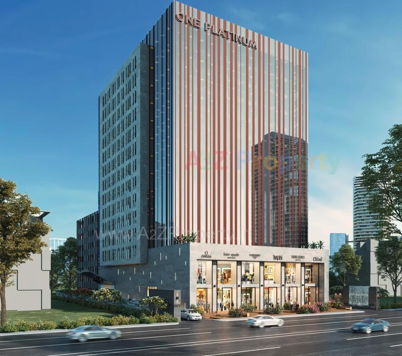 3D Elevation of real estate project One Platinum located at Navi-mumbai-m-corp, Thane, Maharashtra