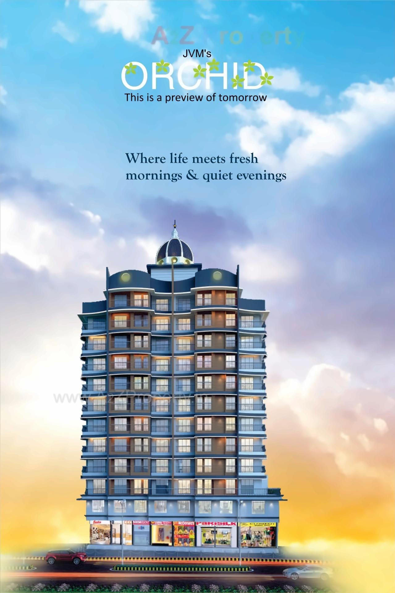 3D Elevation of real estate project Orchid located at Thane-m-corp, Thane, Maharashtra