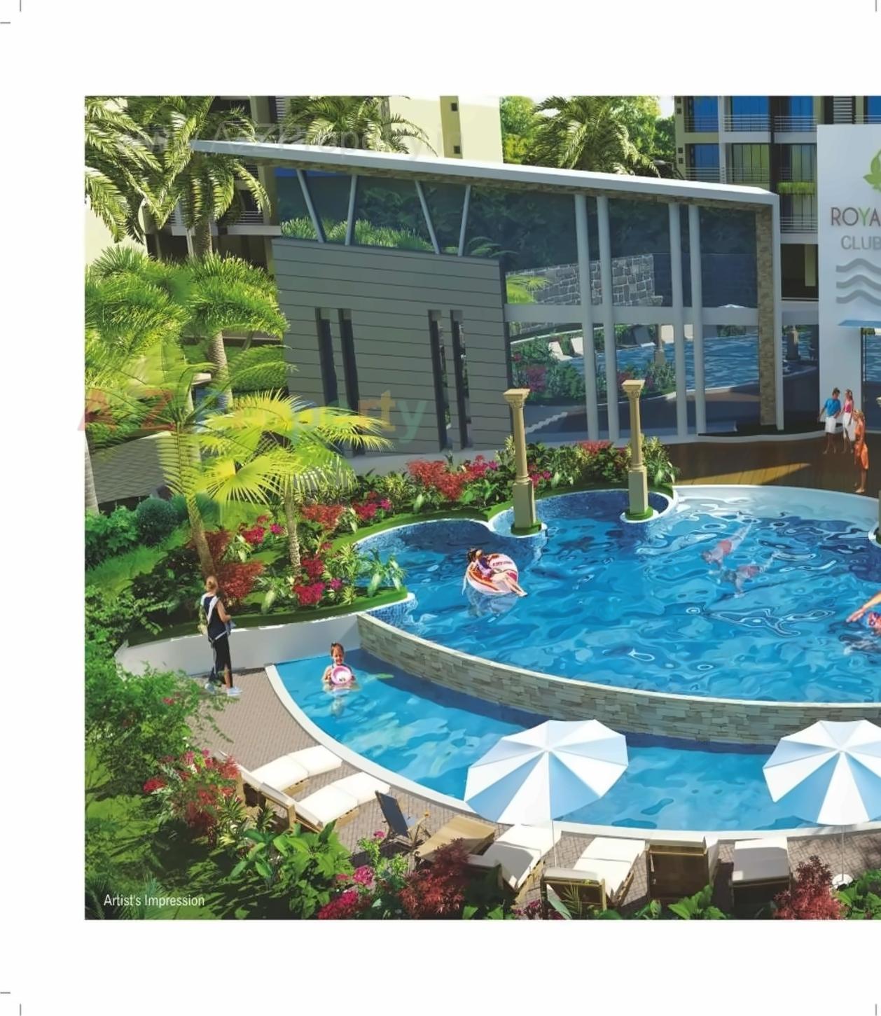 3D Elevation of real estate project Orchid located at Kalambhe, Thane, Maharashtra