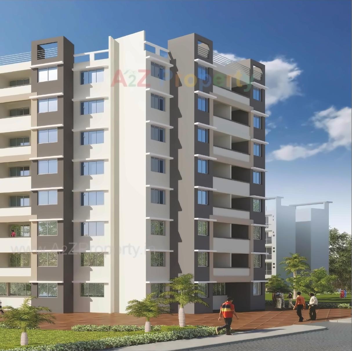 3D Elevation of real estate project Orchid located at Kalambhe, Thane, Maharashtra