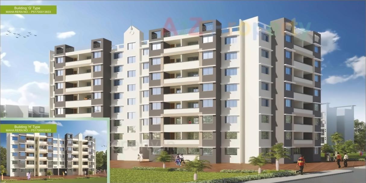 3D Elevation of real estate project Orchid located at Kalambhe, Thane, Maharashtra