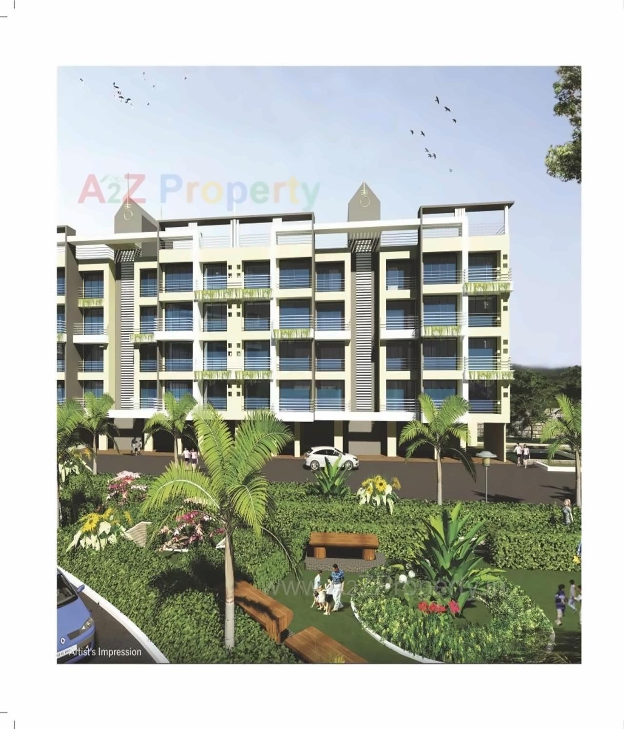 3D Elevation of real estate project Orchid located at Kalambhe, Thane, Maharashtra