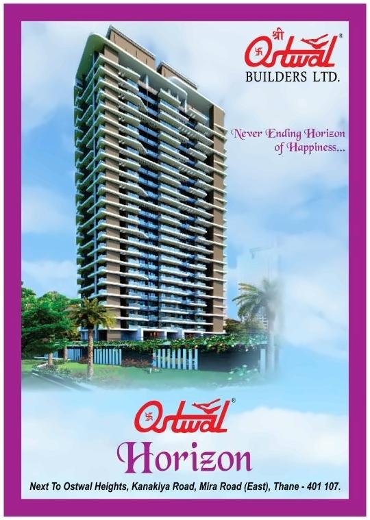 3D Elevation of real estate project Ostwal Horizon located at Mirabhayandar-m-corp, Thane, Maharashtra