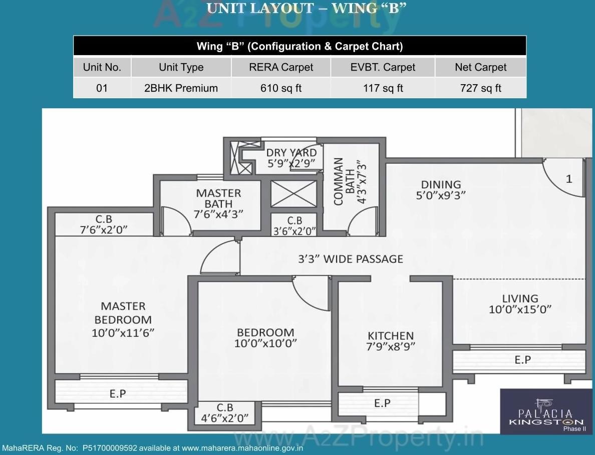 Layout of real estate project Palacia located at Thane-m-corp, Thane, Maharashtra