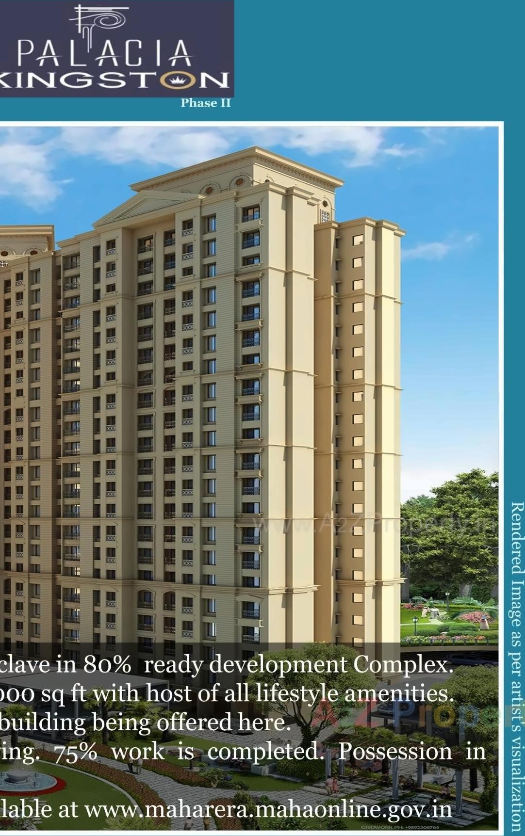 3D Elevation of real estate project Palacia located at Thane-m-corp, Thane, Maharashtra