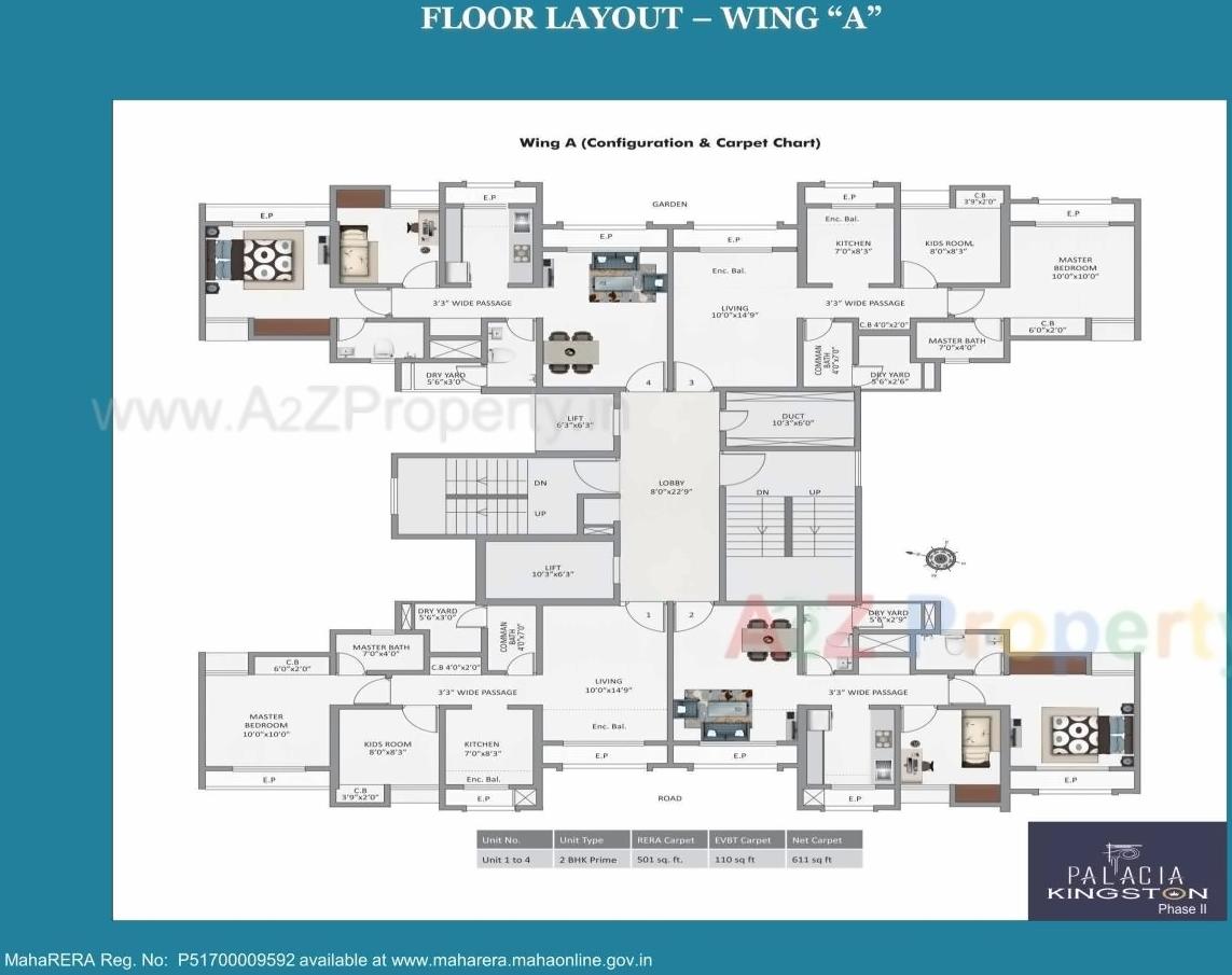 Layout of real estate project Palacia located at Thane-m-corp, Thane, Maharashtra
