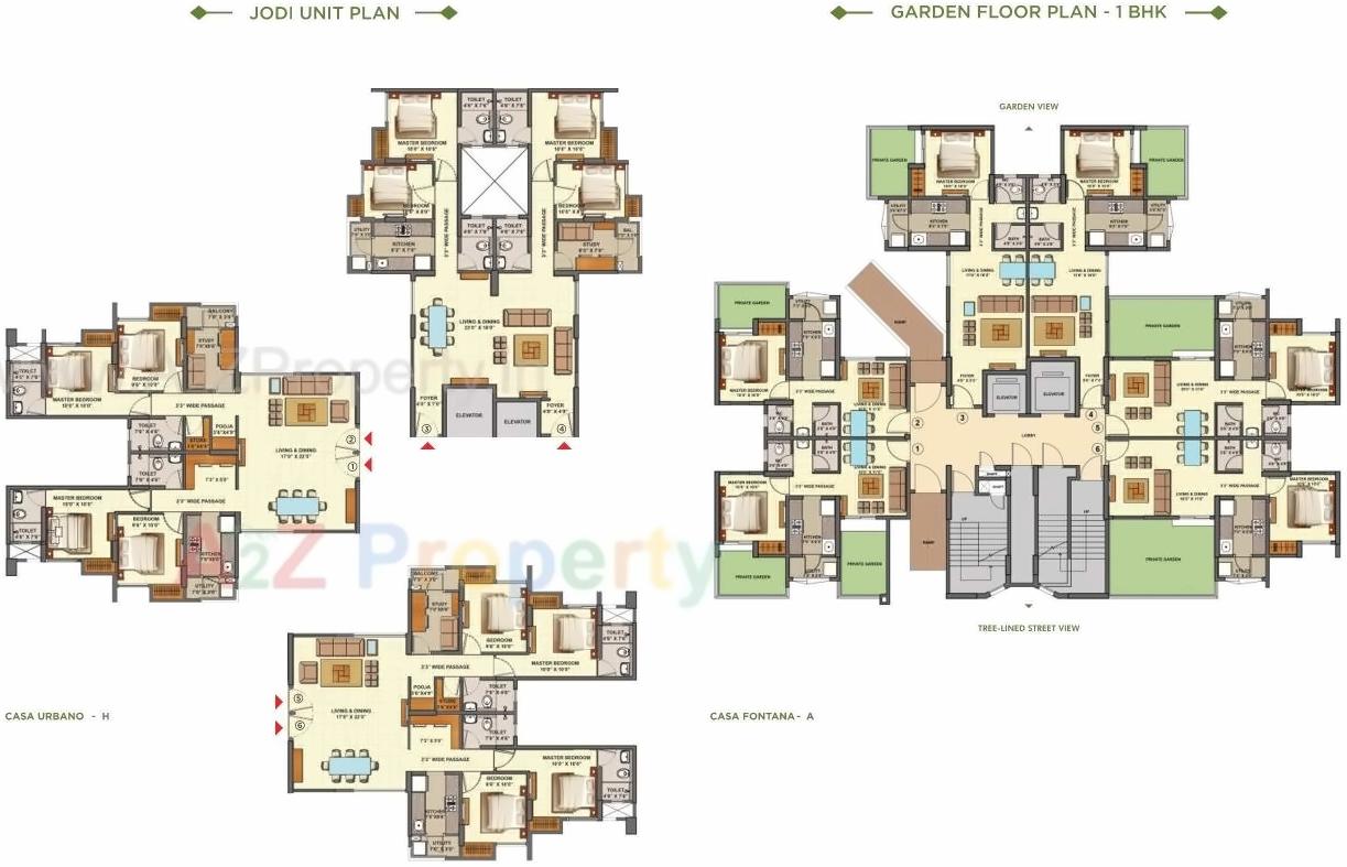 Layout of real estate project Palava Lakeside A To located at Khoni, Thane, Maharashtra