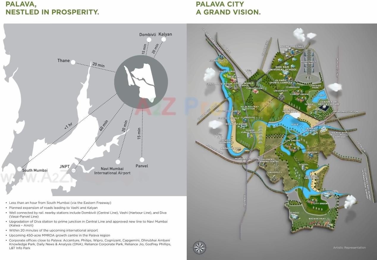  of real estate project Palava Lakeside A To located at Khoni, Thane, Maharashtra