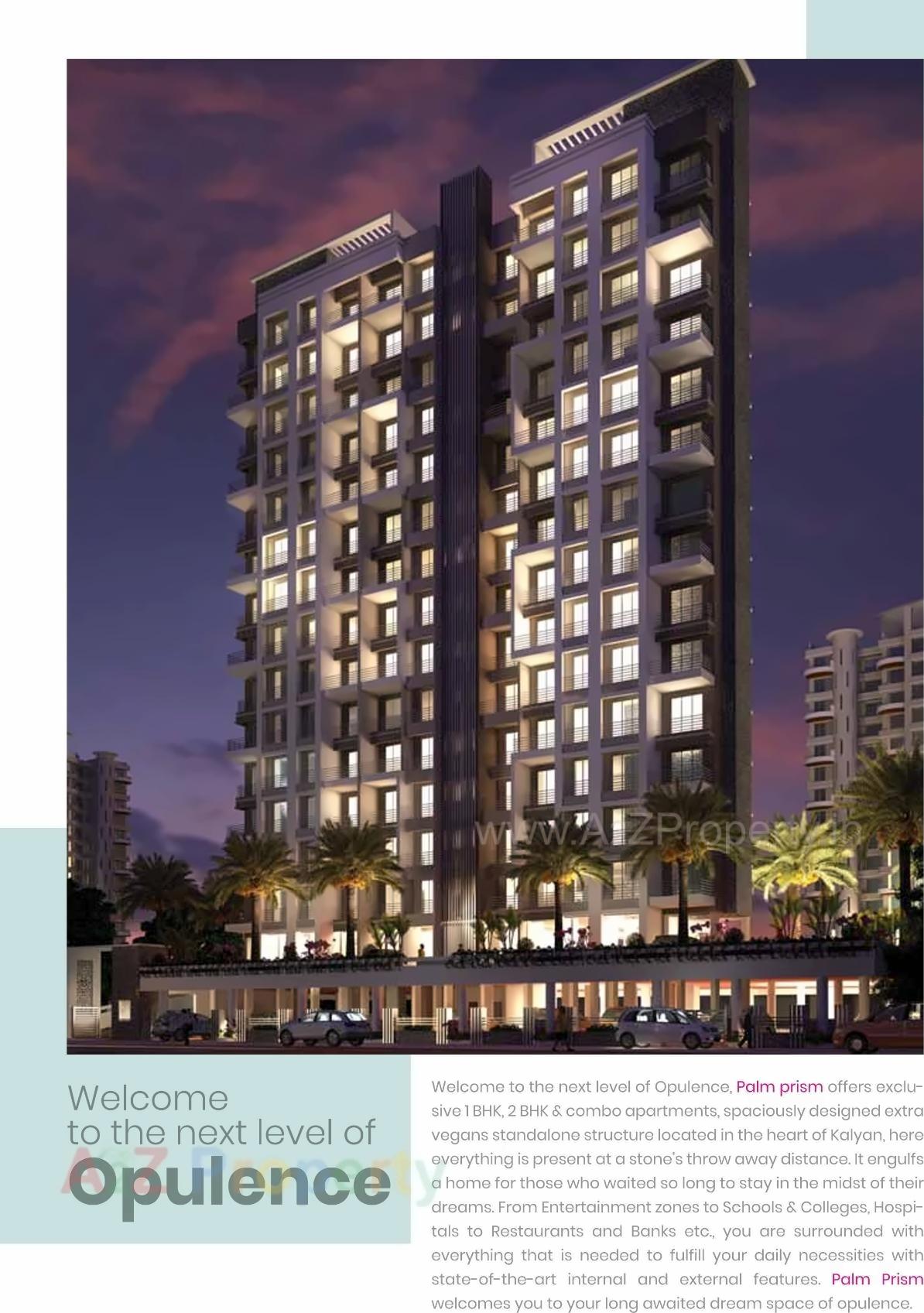 3D Elevation of real estate project Palm Prism located at Kalyandombivali-m-corp, Thane, Maharashtra