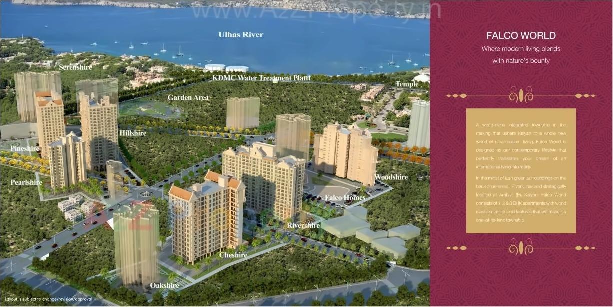 3D Elevation of real estate project Pineshire located at Ambivali-tarf-chon, Thane, Maharashtra