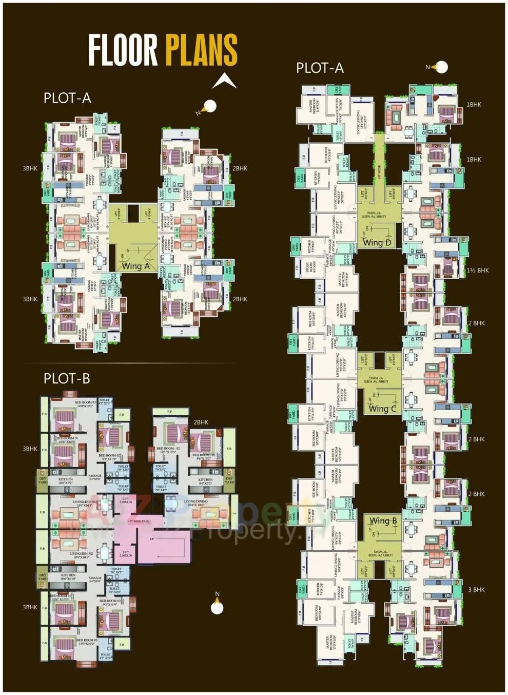 Layout of real estate project Pinnacolo located at Mirabhayandar-m-corp, Thane, Maharashtra