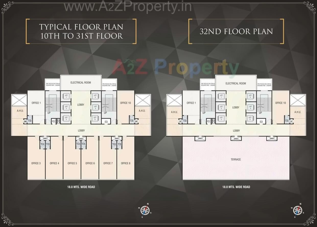 Layout of real estate project Plan S Business Park located at Navi-mumbai-m-corp, Thane, Maharashtra