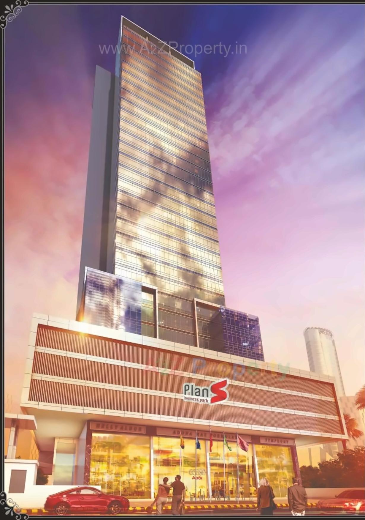 3D Elevation of real estate project Plan S Business Park located at Navi-mumbai-m-corp, Thane, Maharashtra