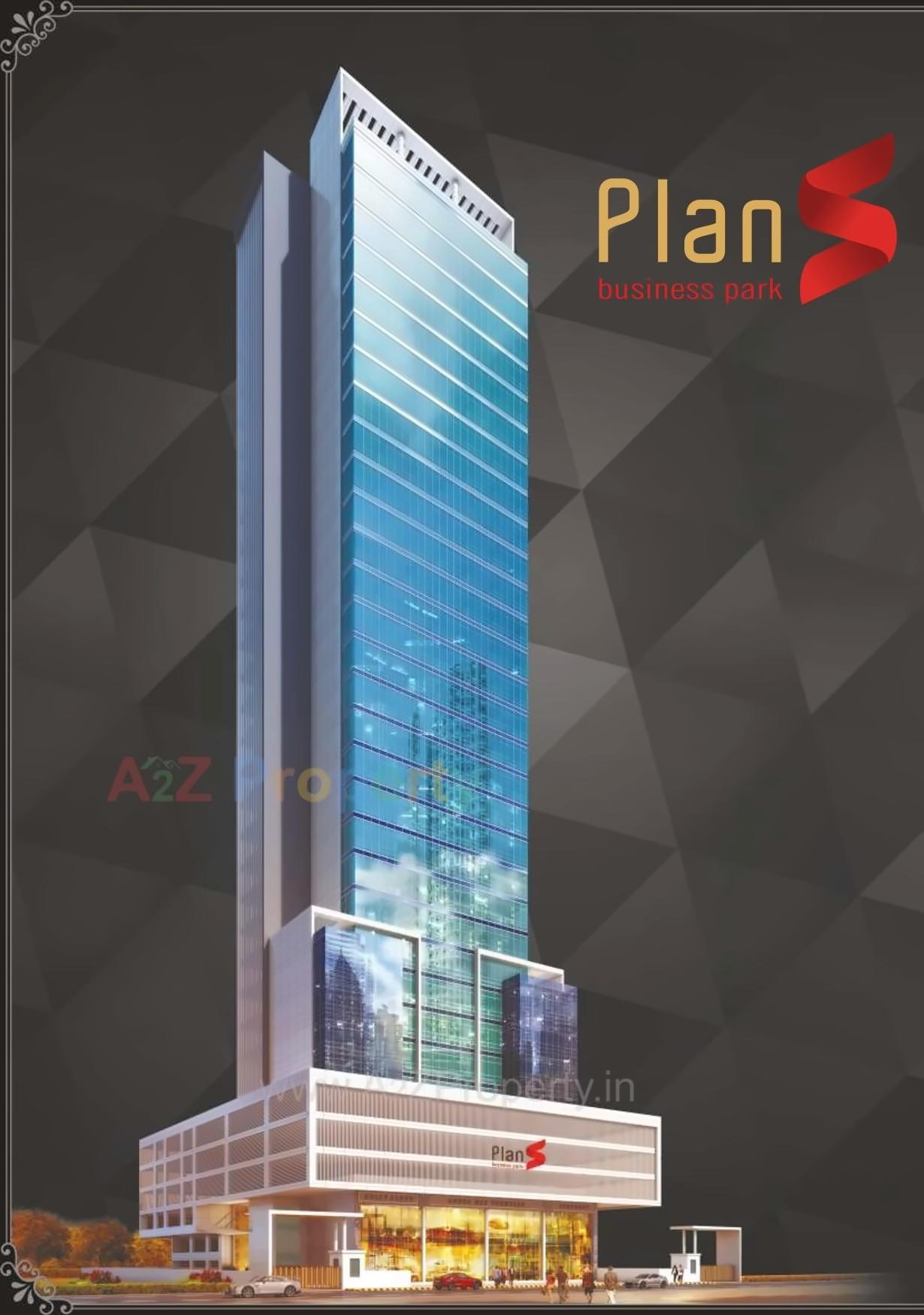 3D Elevation of real estate project Plan S Business Park located at Navi-mumbai-m-corp, Thane, Maharashtra
